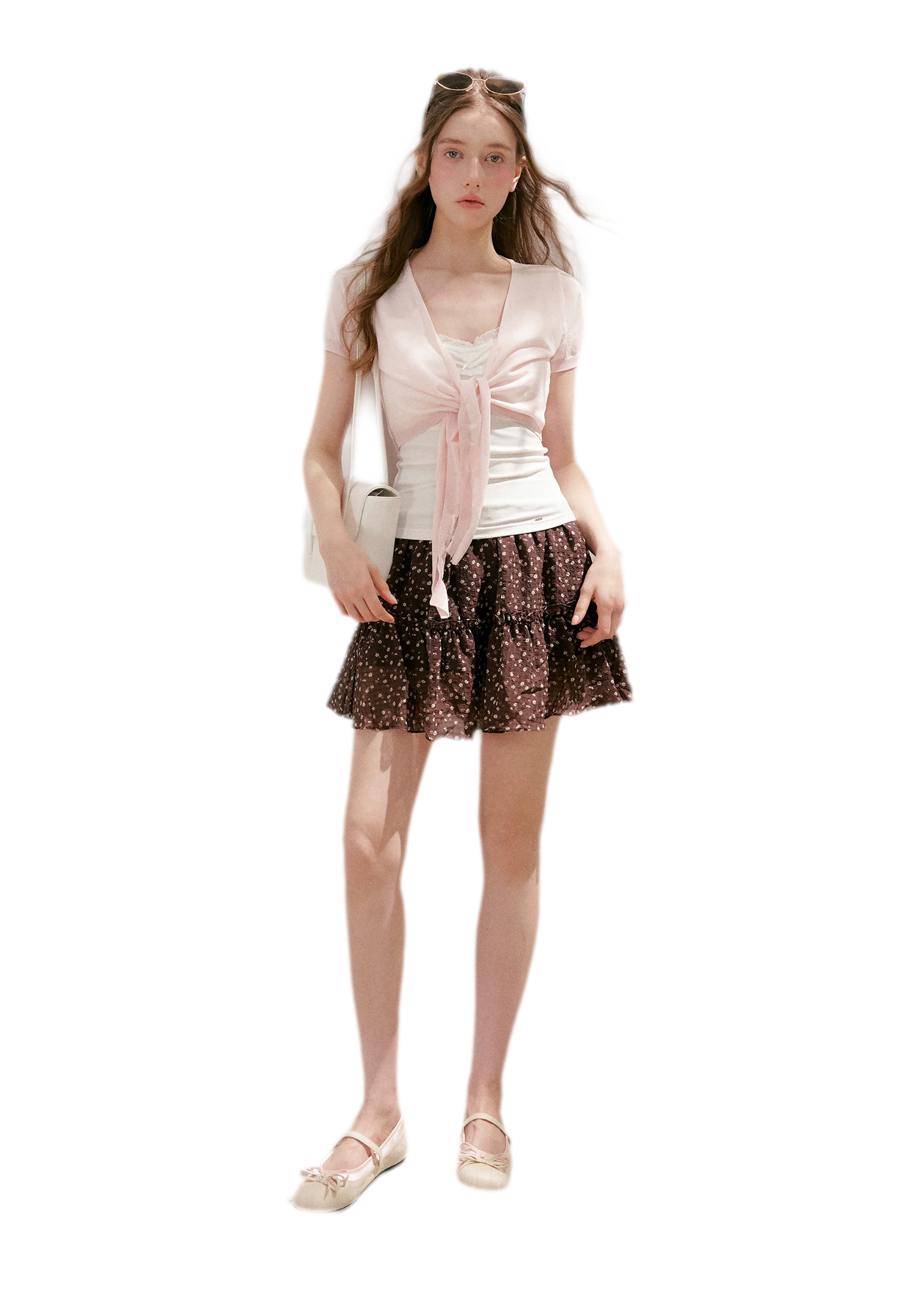 Staycation Ruffled A-Line Floral Skirt