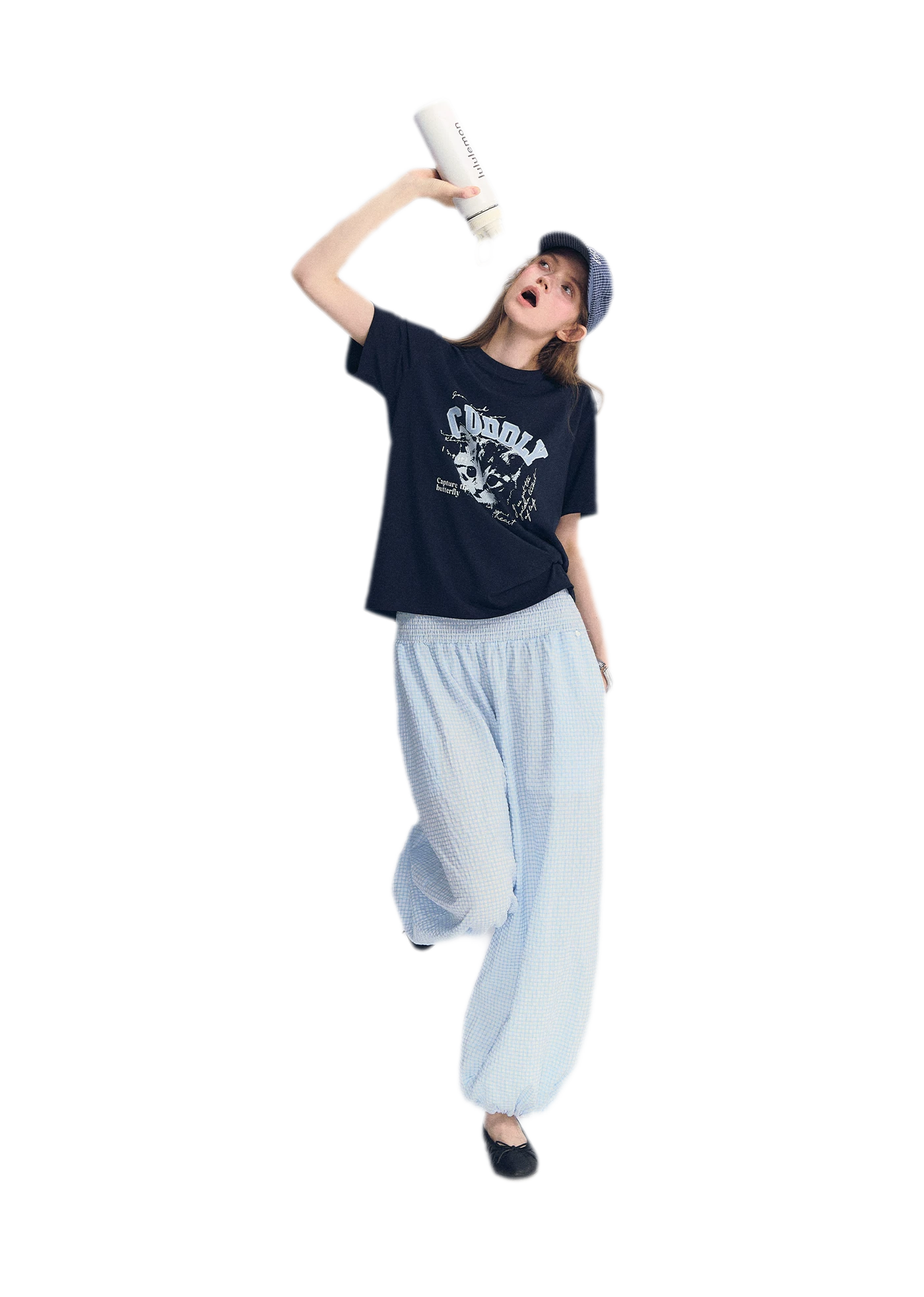 Cat Print Relaxed T-Shirt
