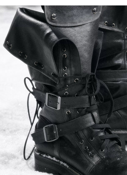 Punk Foldover Platform Boots