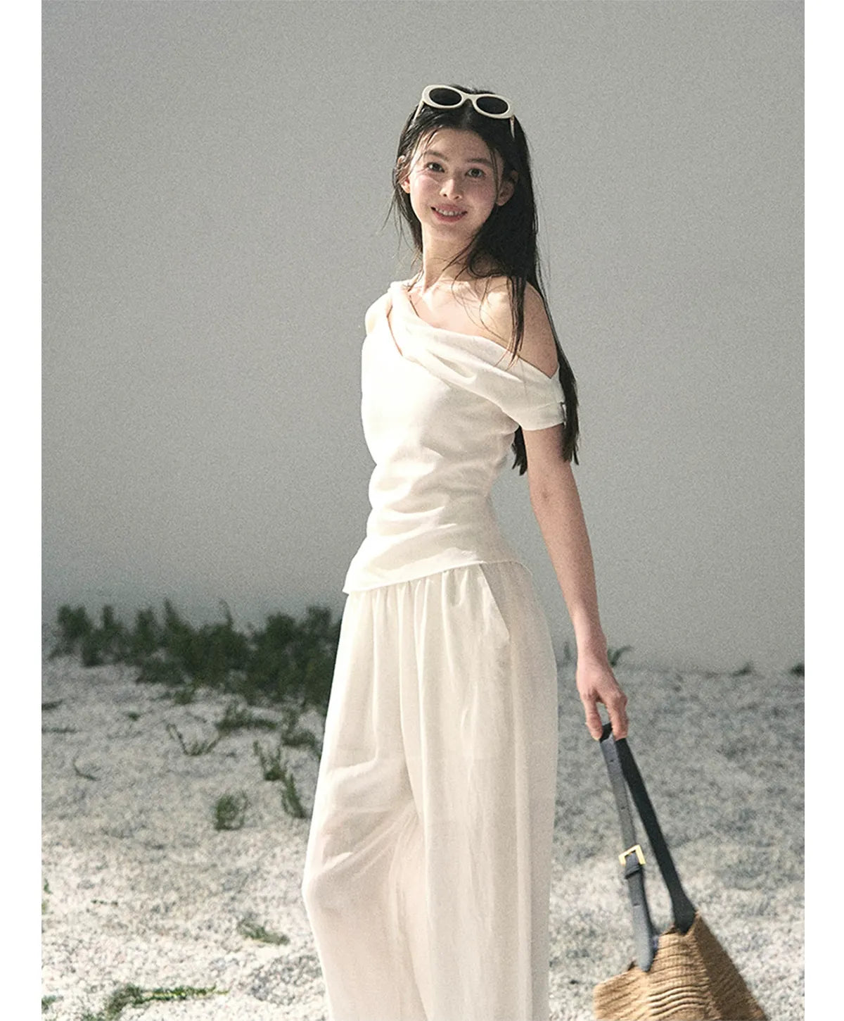 Textured Slouchy Wide-Leg Set