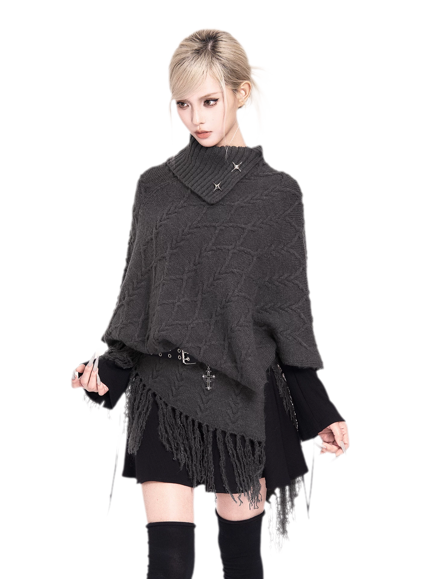 Metal Cross Punk Belt
