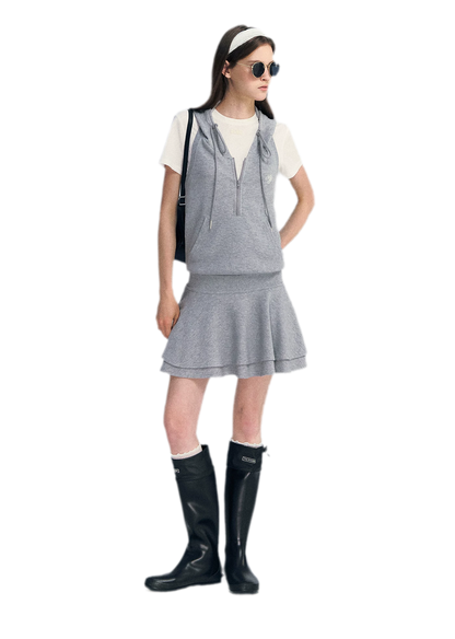 Hooded Romper Dress