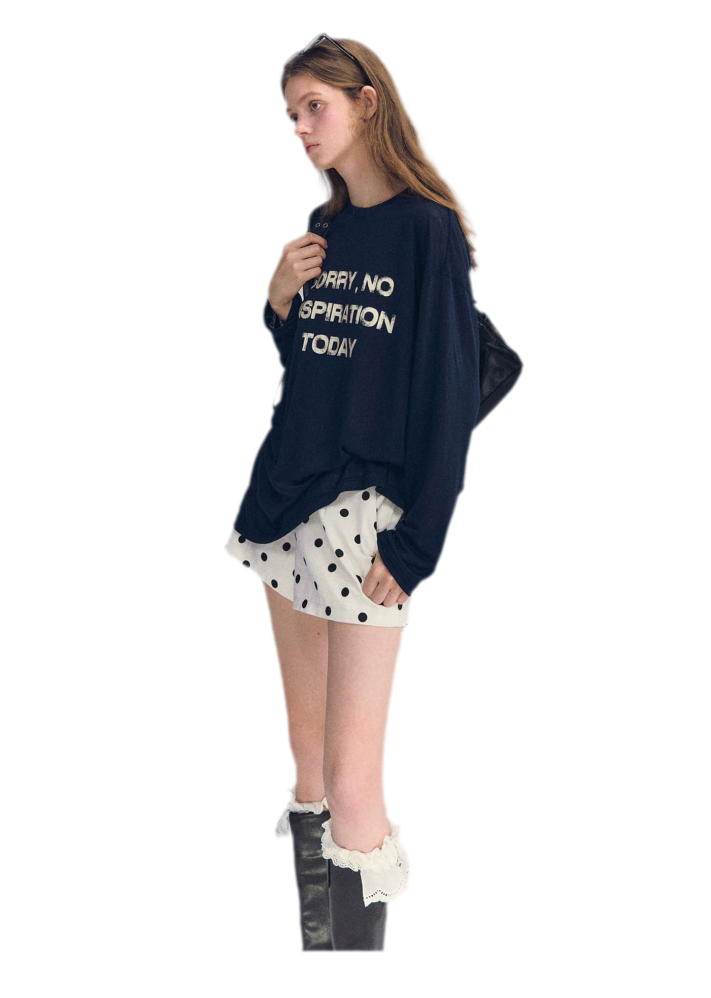 Lyocell Print Long Sleeve Top