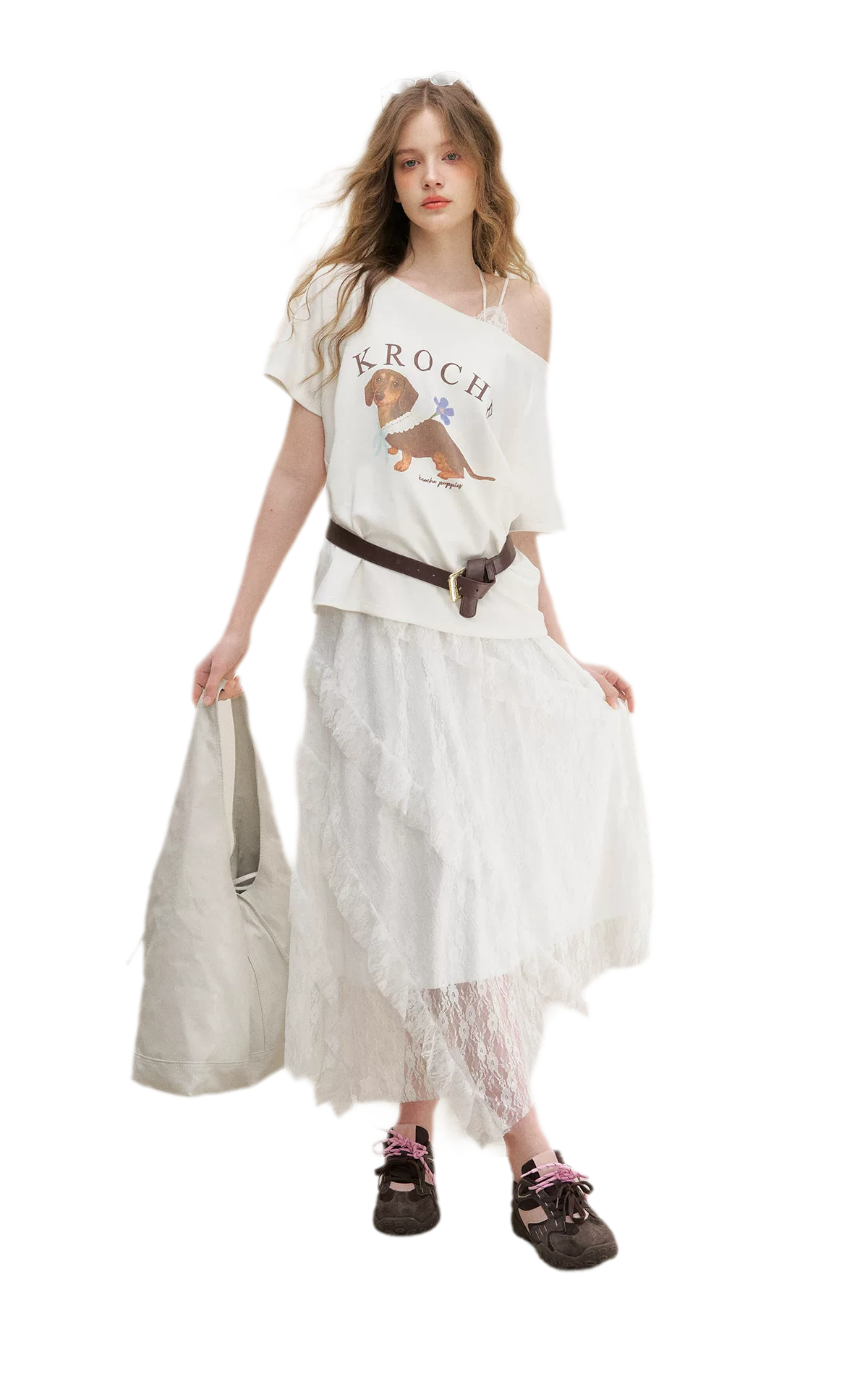 Handpainted Dachshund Tee Cami