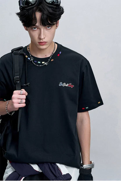 Pure Cotton Embroidered T-Shirt