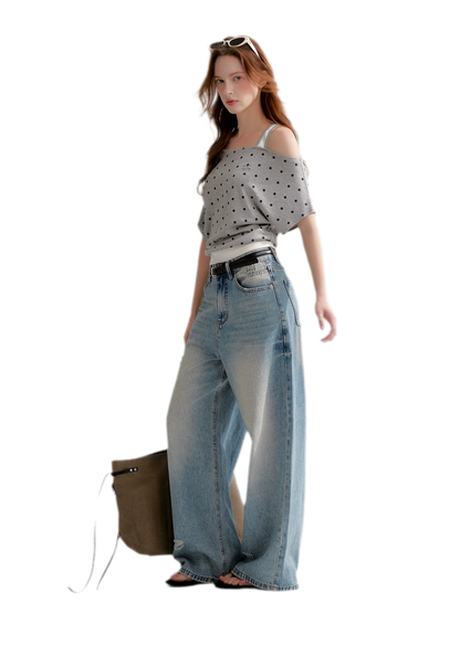 Polka Dot Layered T-Shirt