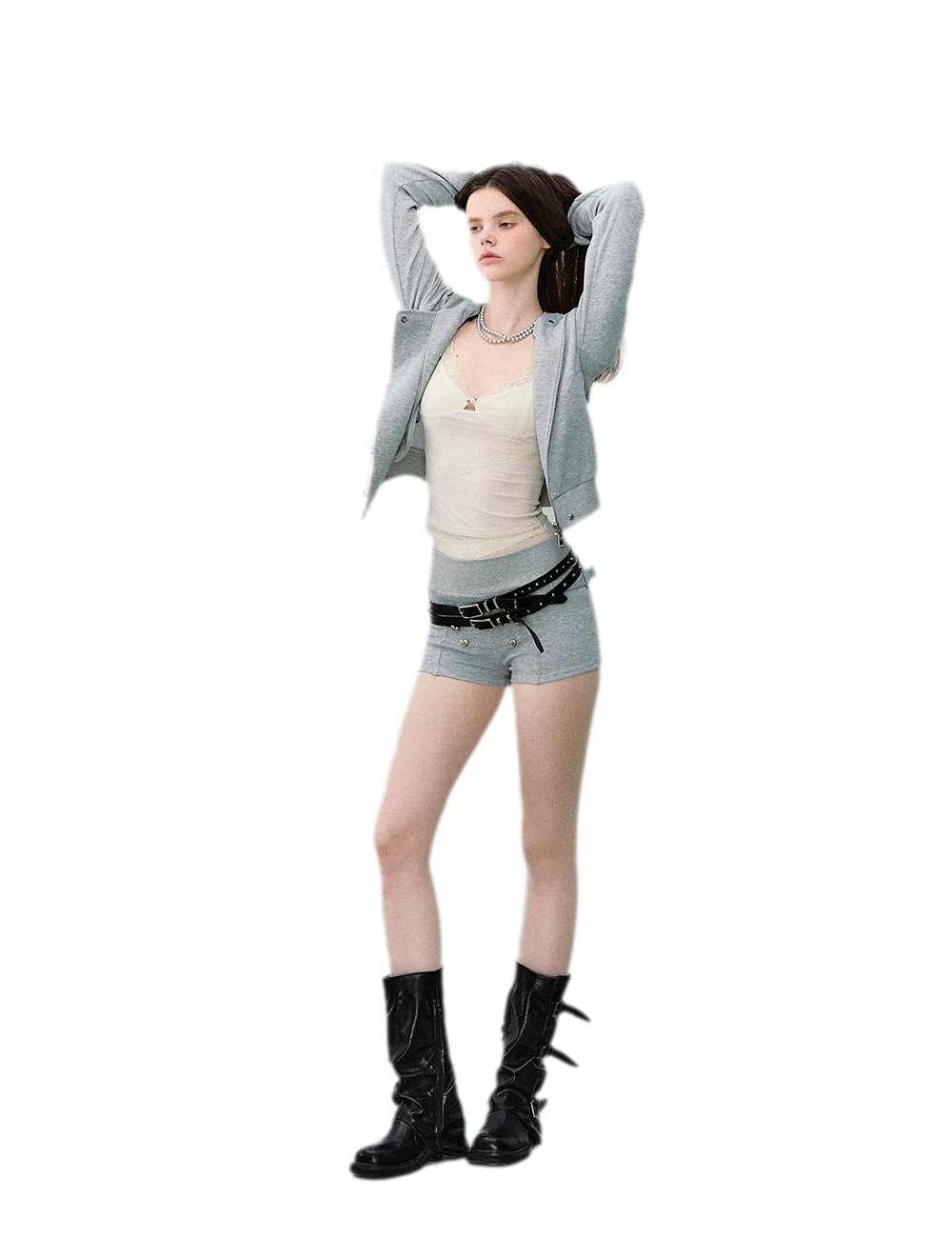 Hooded Knit Set