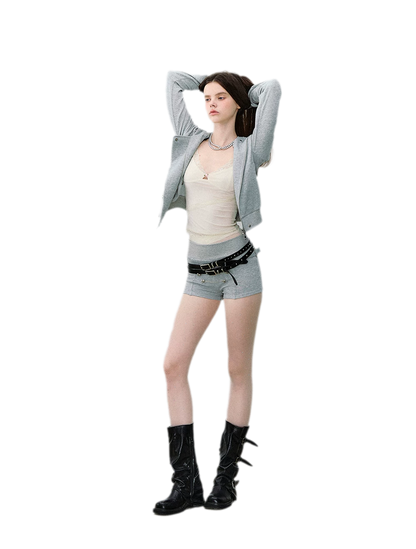 Hooded Knit Set