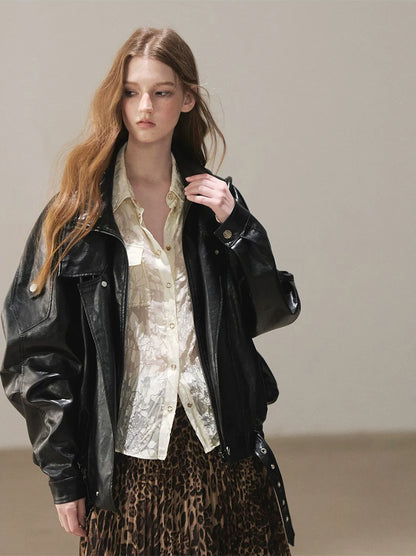 Burnout Jacquard Tailored Chiffon Shirt