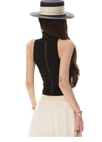 Cutout High Neck Tank