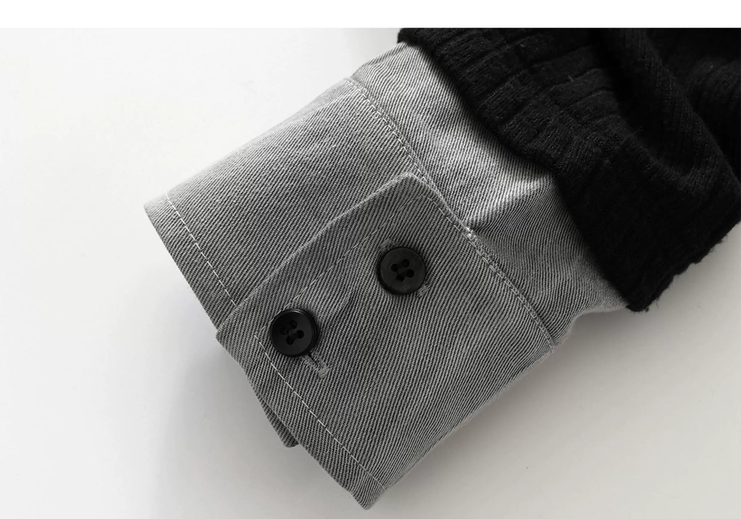 Faux Layered Patchwork Shirt