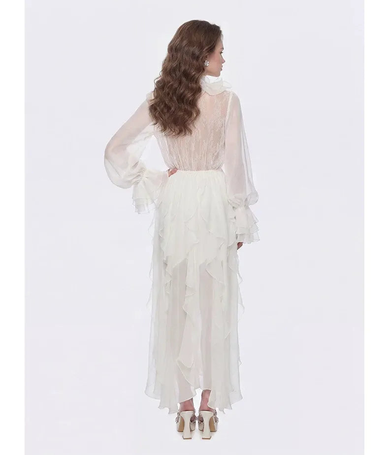 Lace Ruffle Dress