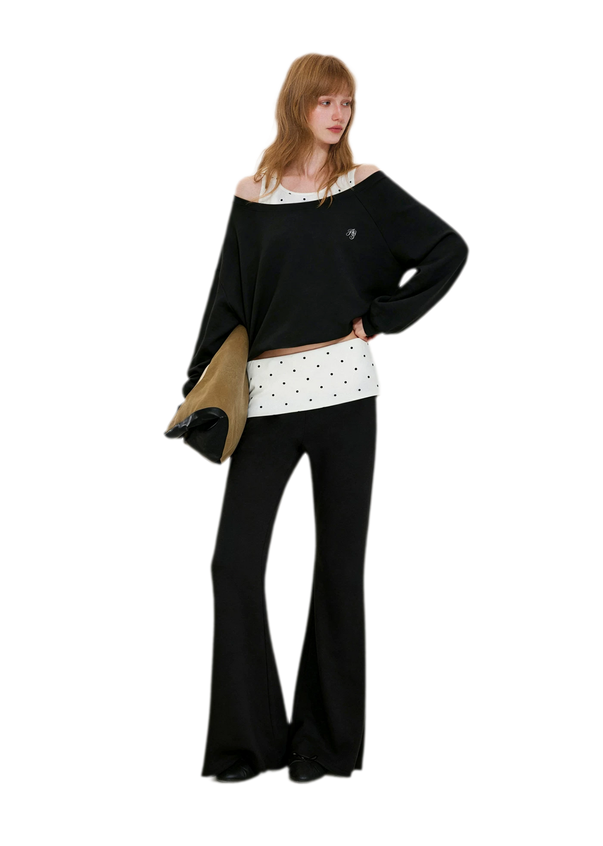Polka Dot Asymmetrical Layered Set