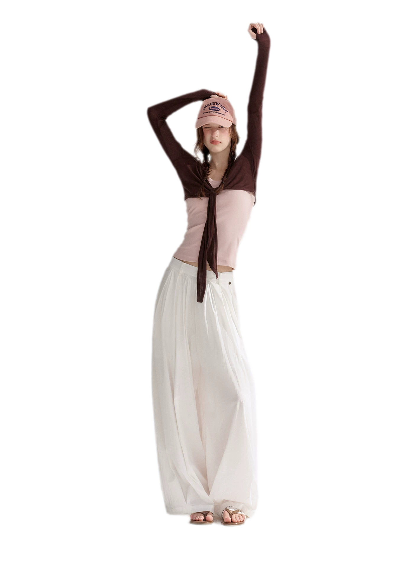 Tie Front Shrug Tank