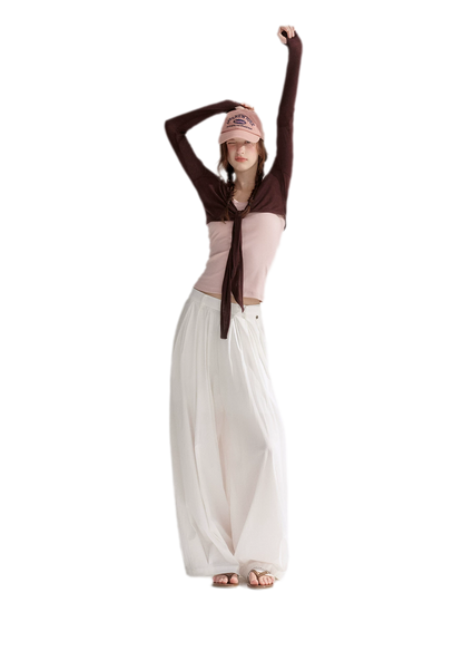 Tie Front Shrug Tank