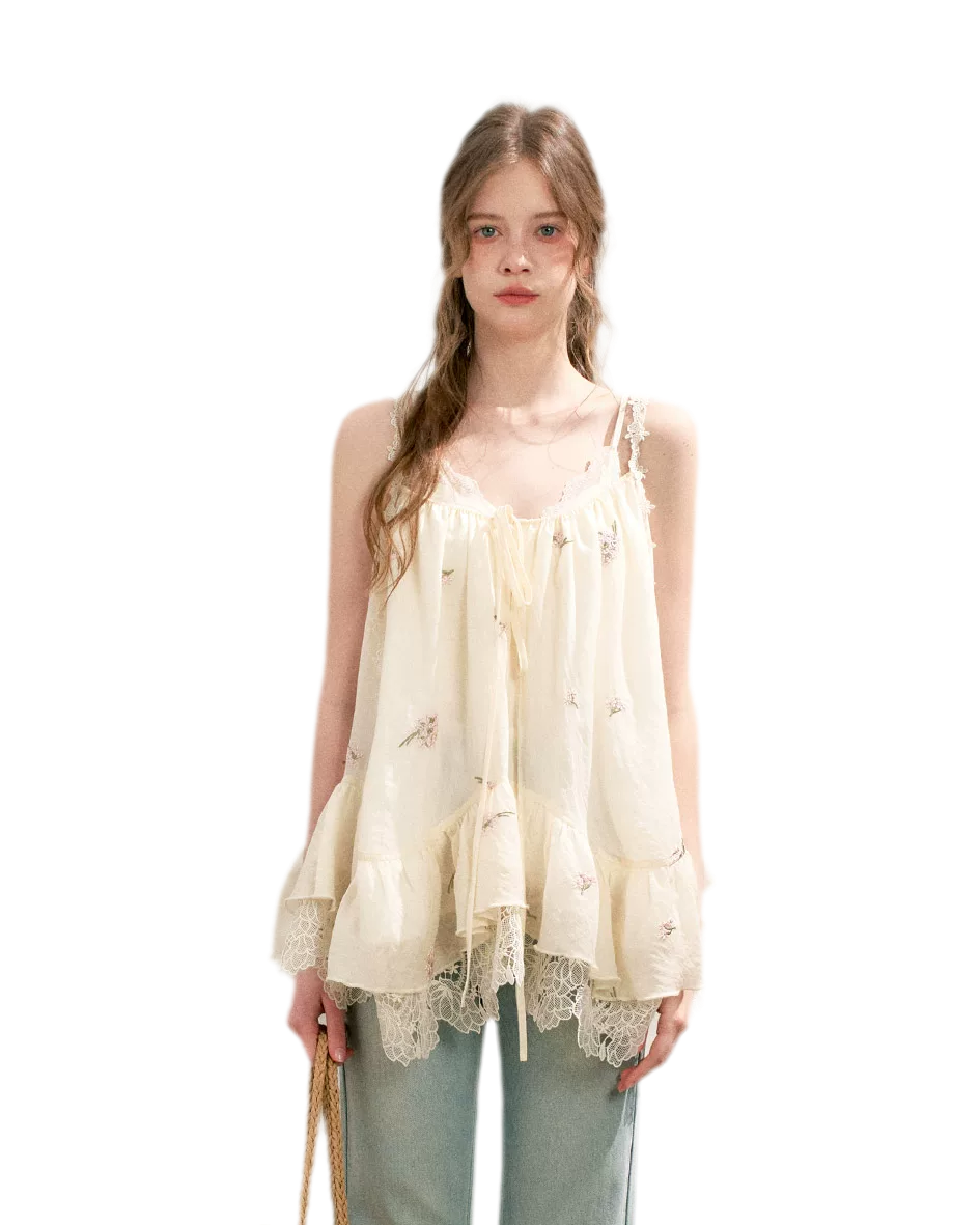 Lace Embroidered Camisole