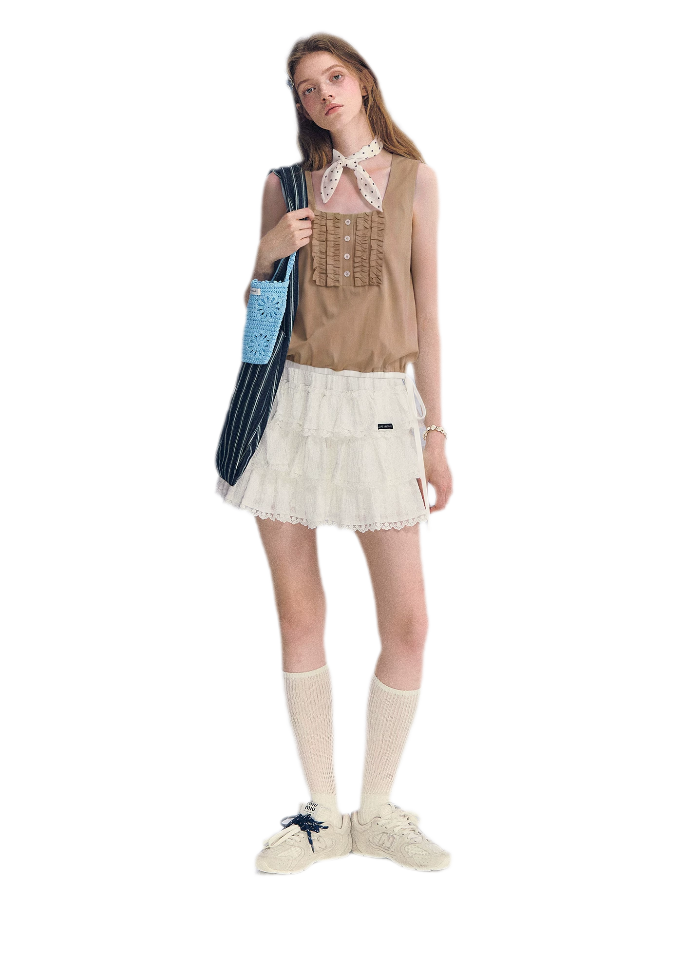 Ruffled Hem Tank