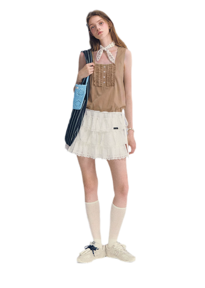 Ruffled Hem Tank
