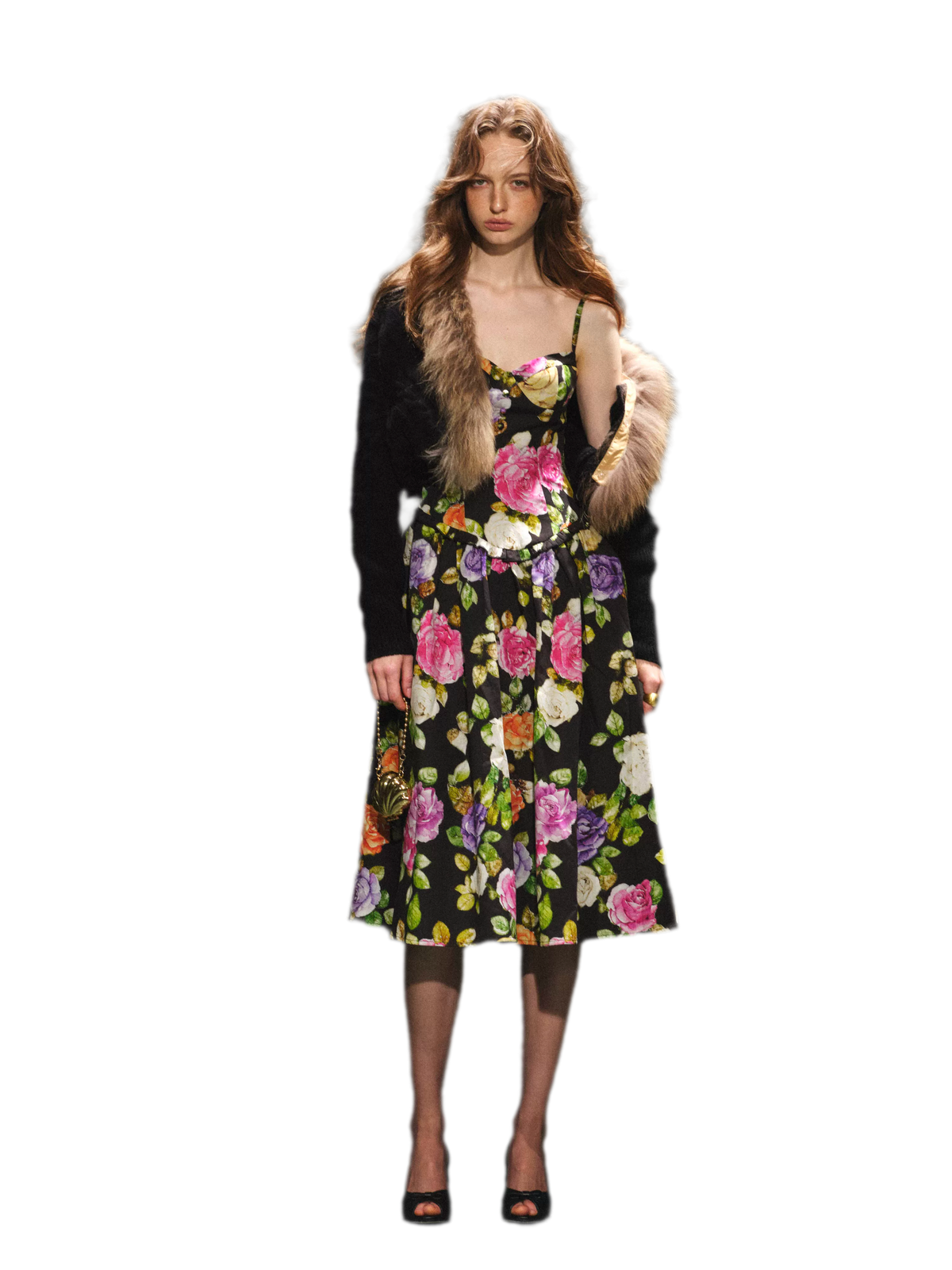 Wool Cable-Knit Jacket Dress Set 100% Wool