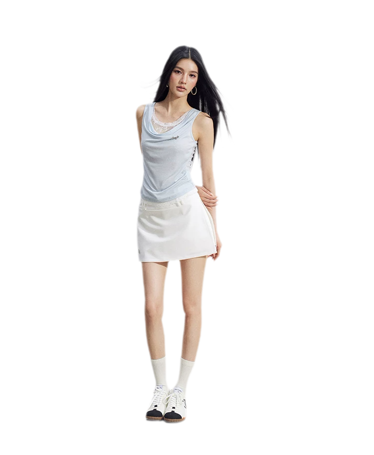 Tailored A-Line Mini Skort