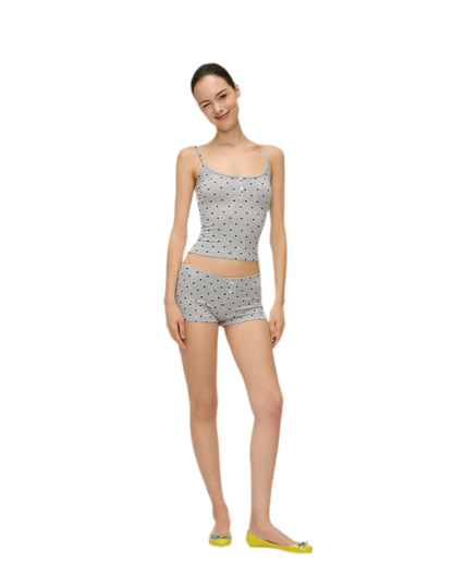Polka Dot Embroidered Set