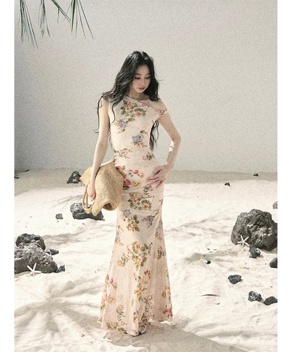 Floral Fish Tail Dress