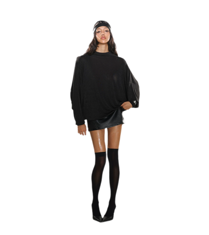 Rhinestone Open-Back Batwing Dress