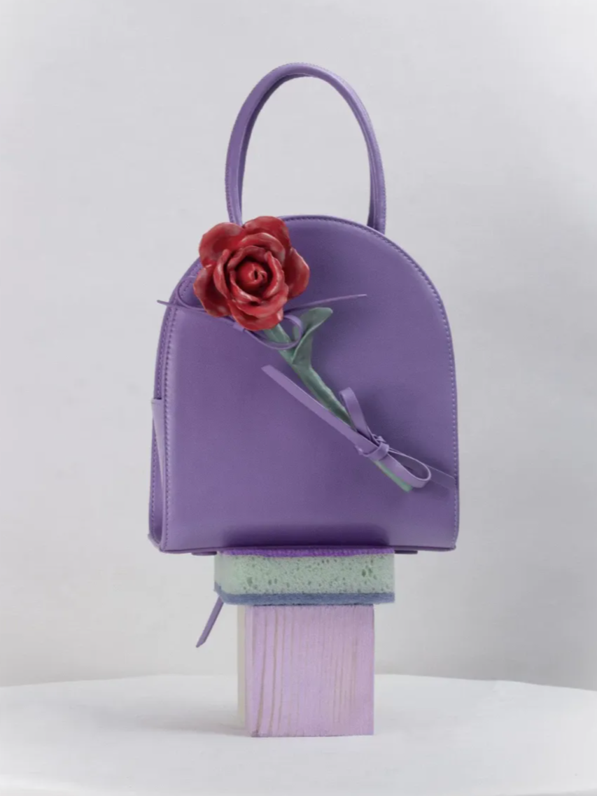 Handcrafted Ceramic Flower Bag