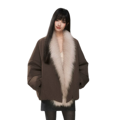 Fox Fur Goose Down Coat