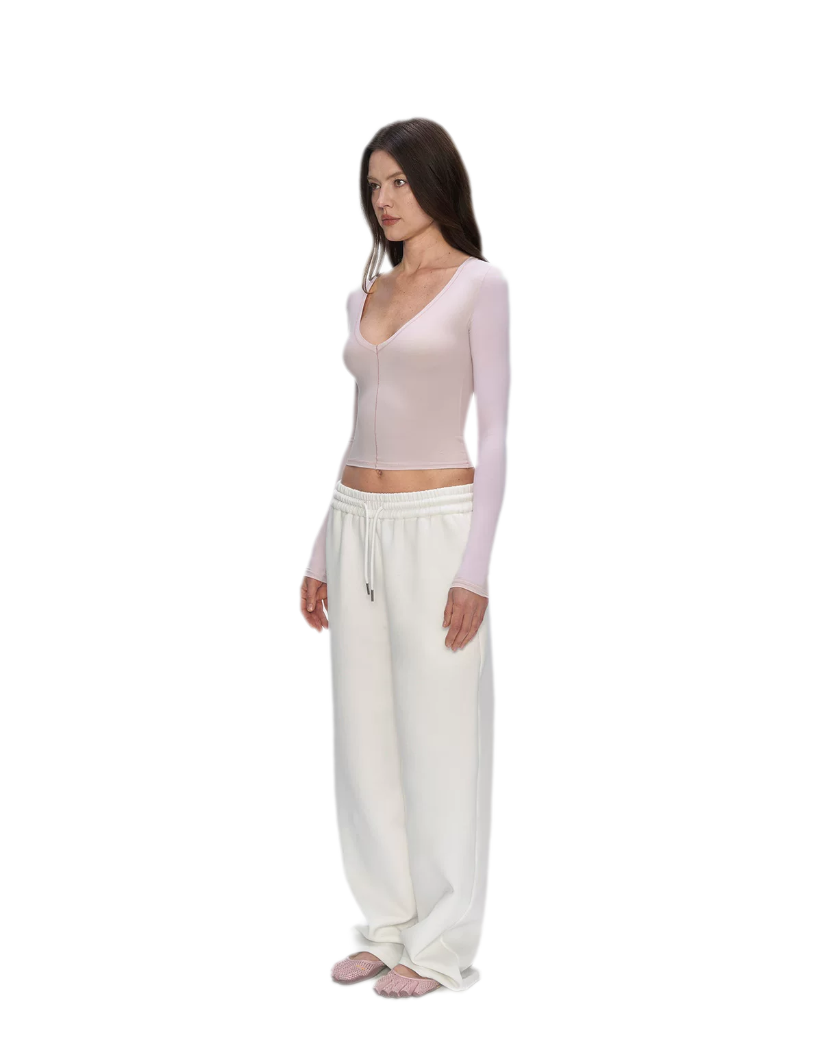 Air Cotton Wide-Leg Sweatpants