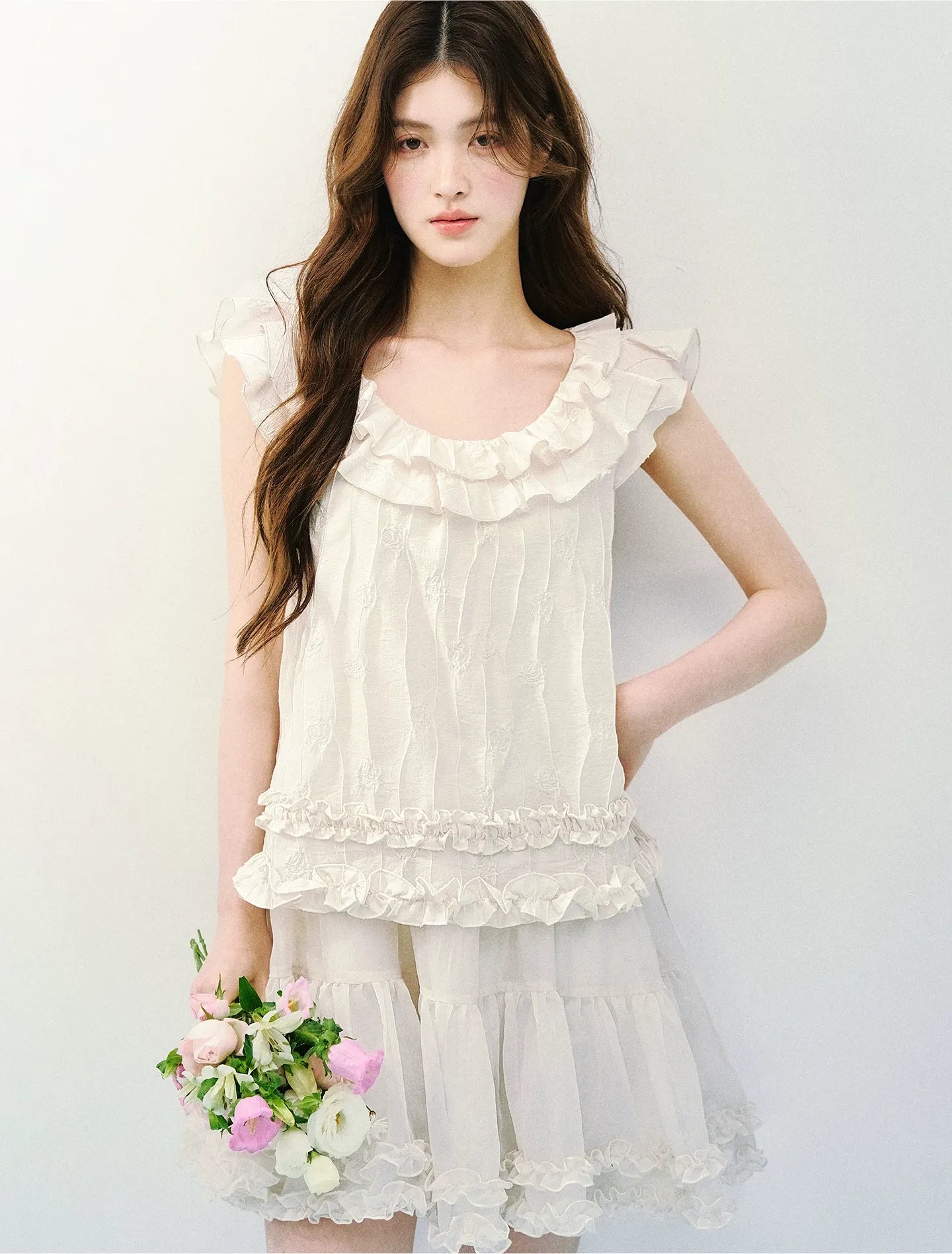 Ruffled A-Line Dress