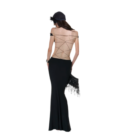 Back Tie Mermaid Dress