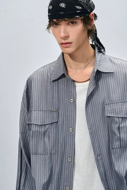 Vintage Striped Relaxed Shirt