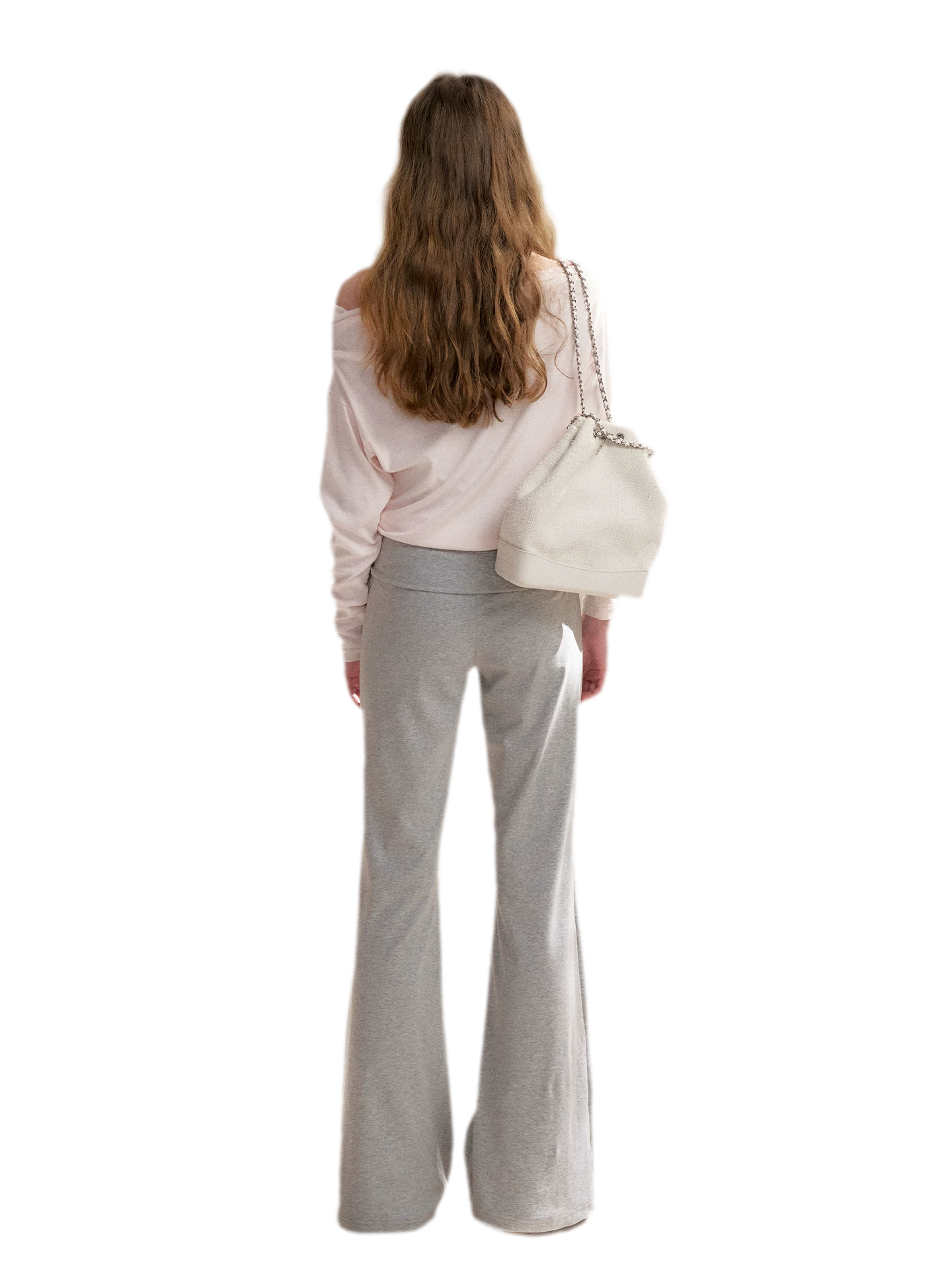 Tencel Cotton Drawstring Flared Pants