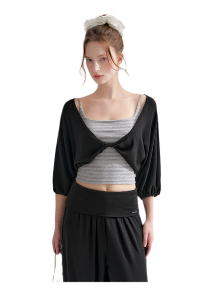 Lantern Sleeve Knit Set