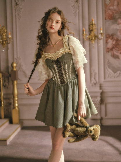 Crown Morning French Soft Lace Top