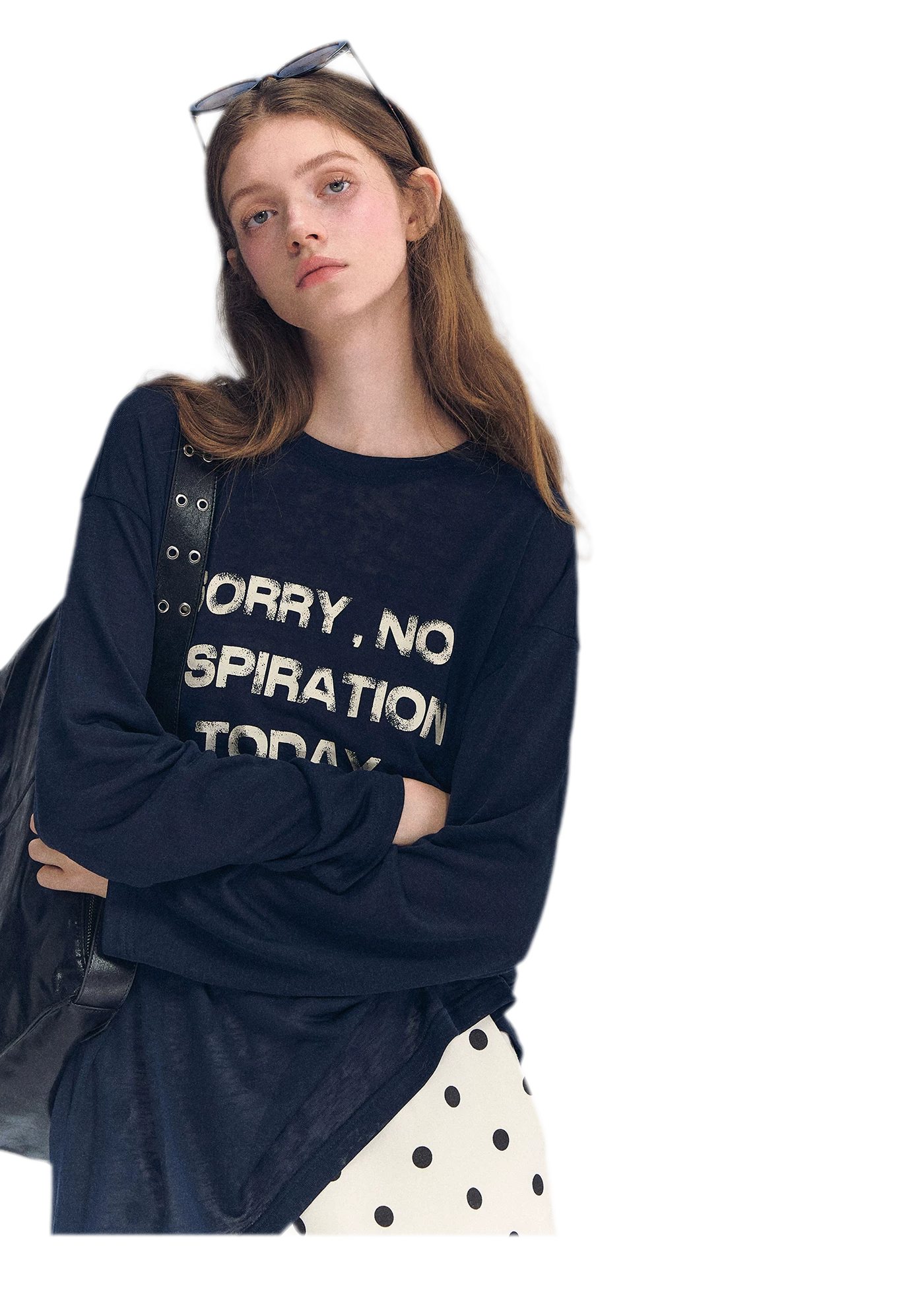 Lyocell Print Long Sleeve Top