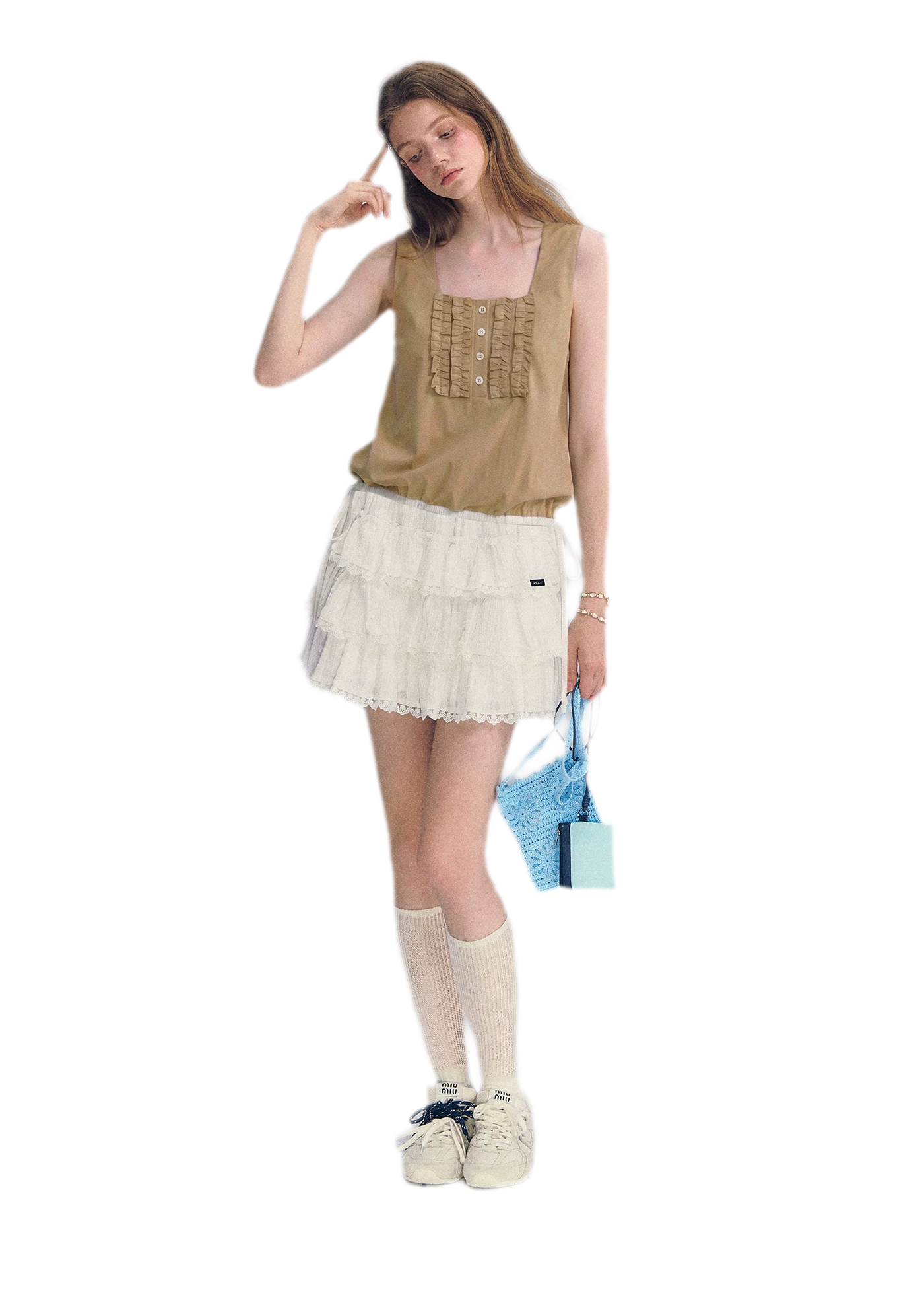 Ruffled Hem Tank