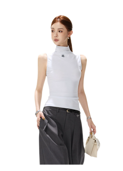 Haze Blue Slim Knit Top