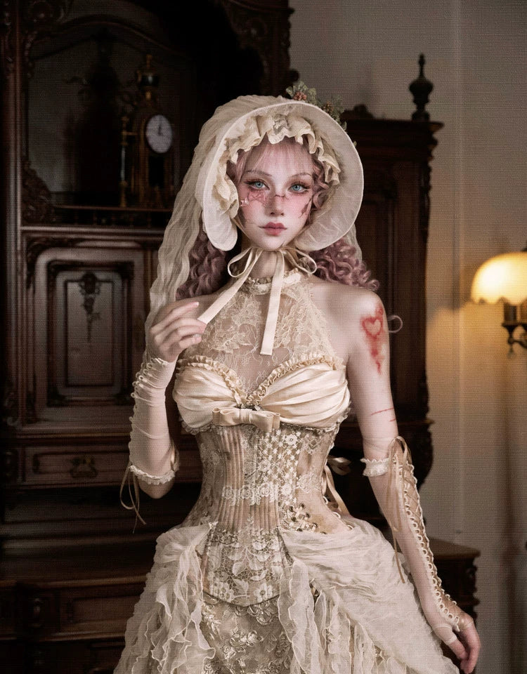 Rococo Fishbone Lace Bustier