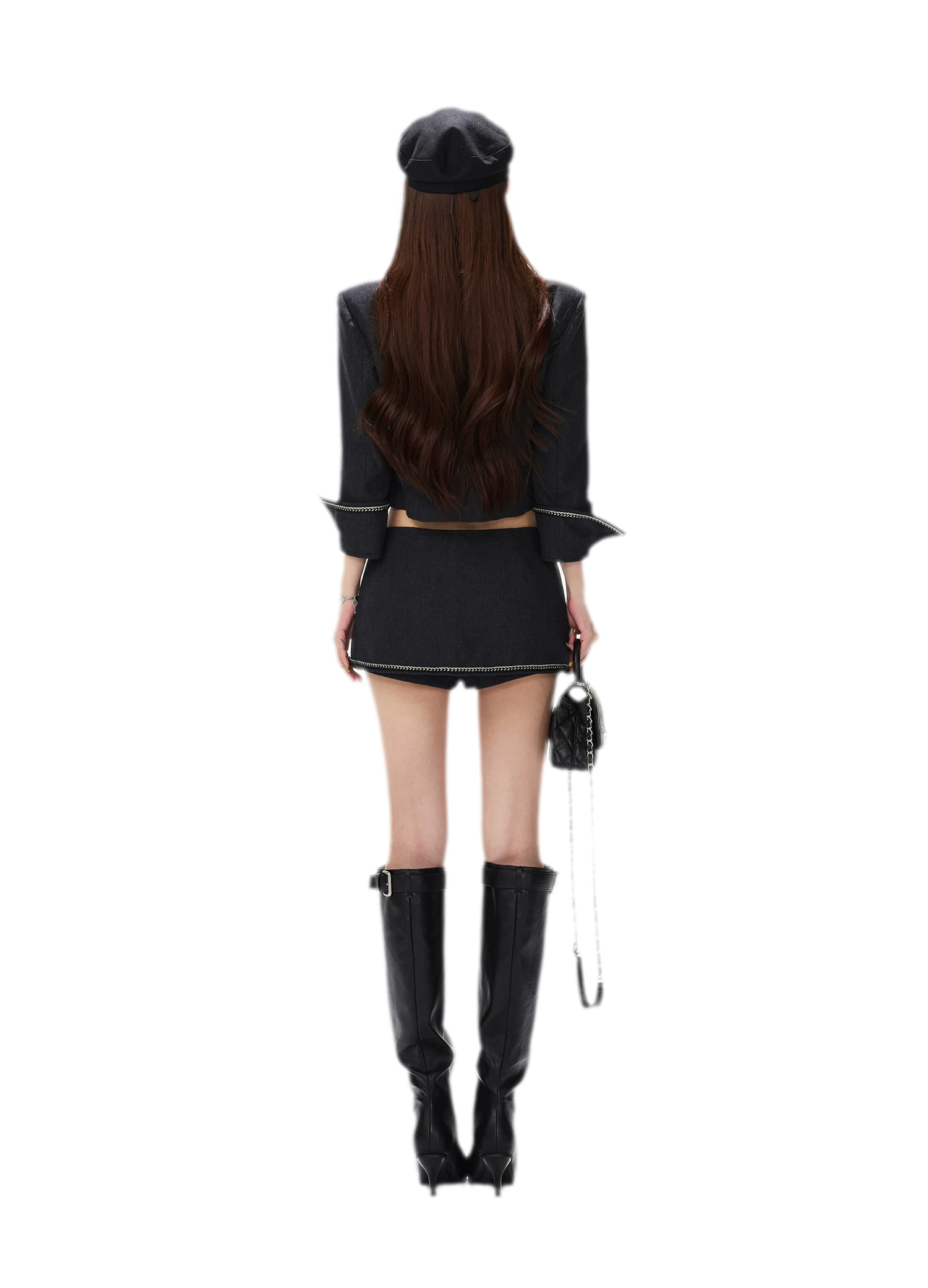 Corded Napoleonic Jacket Skirt Set