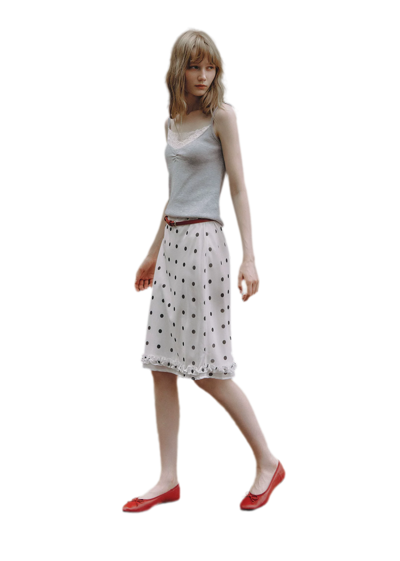 Lace Trim Knitwear Set