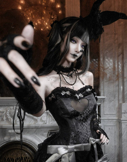 Gothic Heart Fishbone Corset