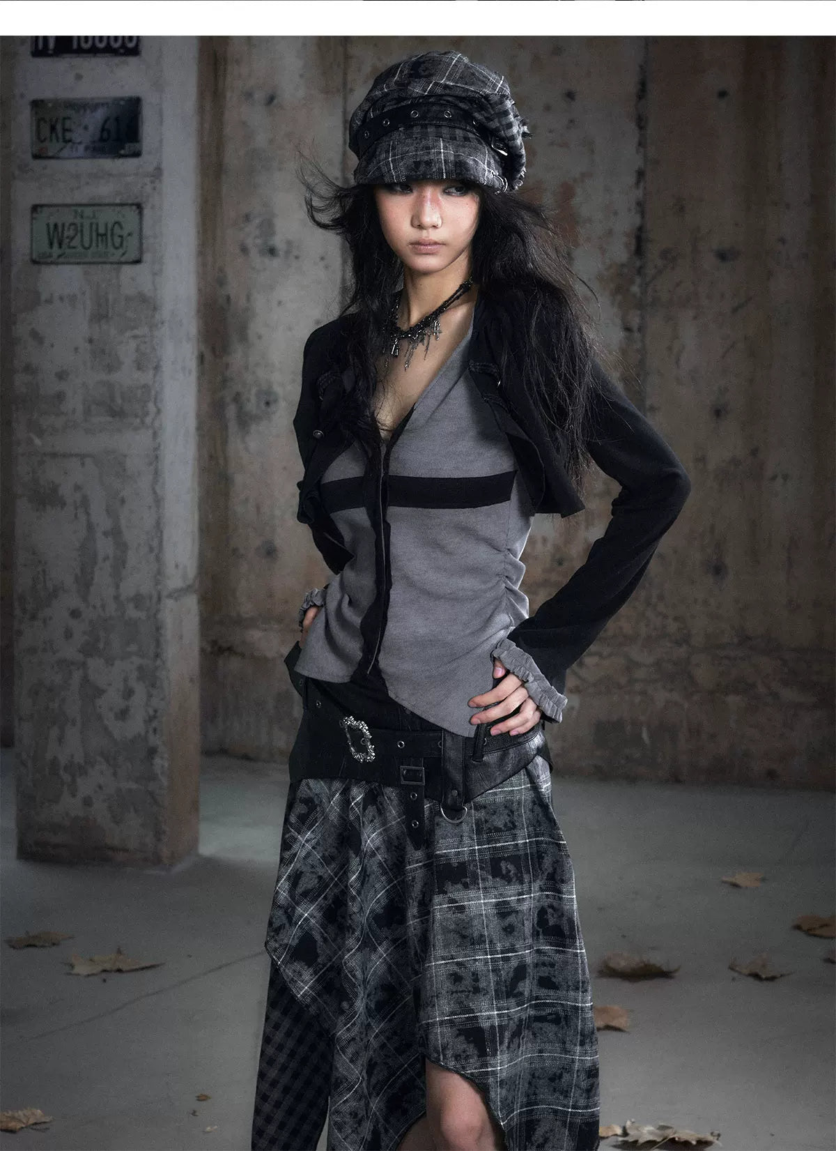 Faux Two-Piece Knit Cardigan