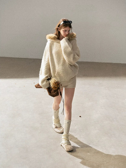 Loop Knit Hooded Set