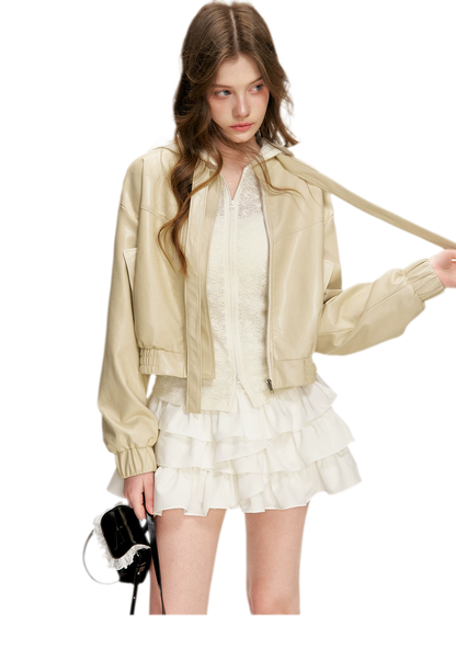Irregular Cloud White A-line Skirt