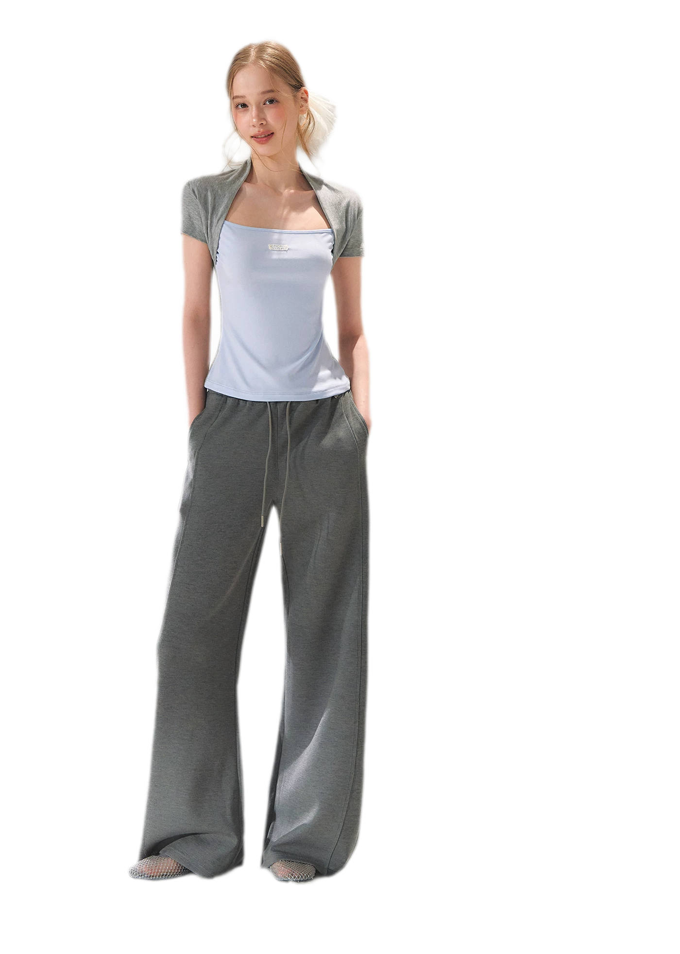 Colorblock Faux Two-Piece Tee