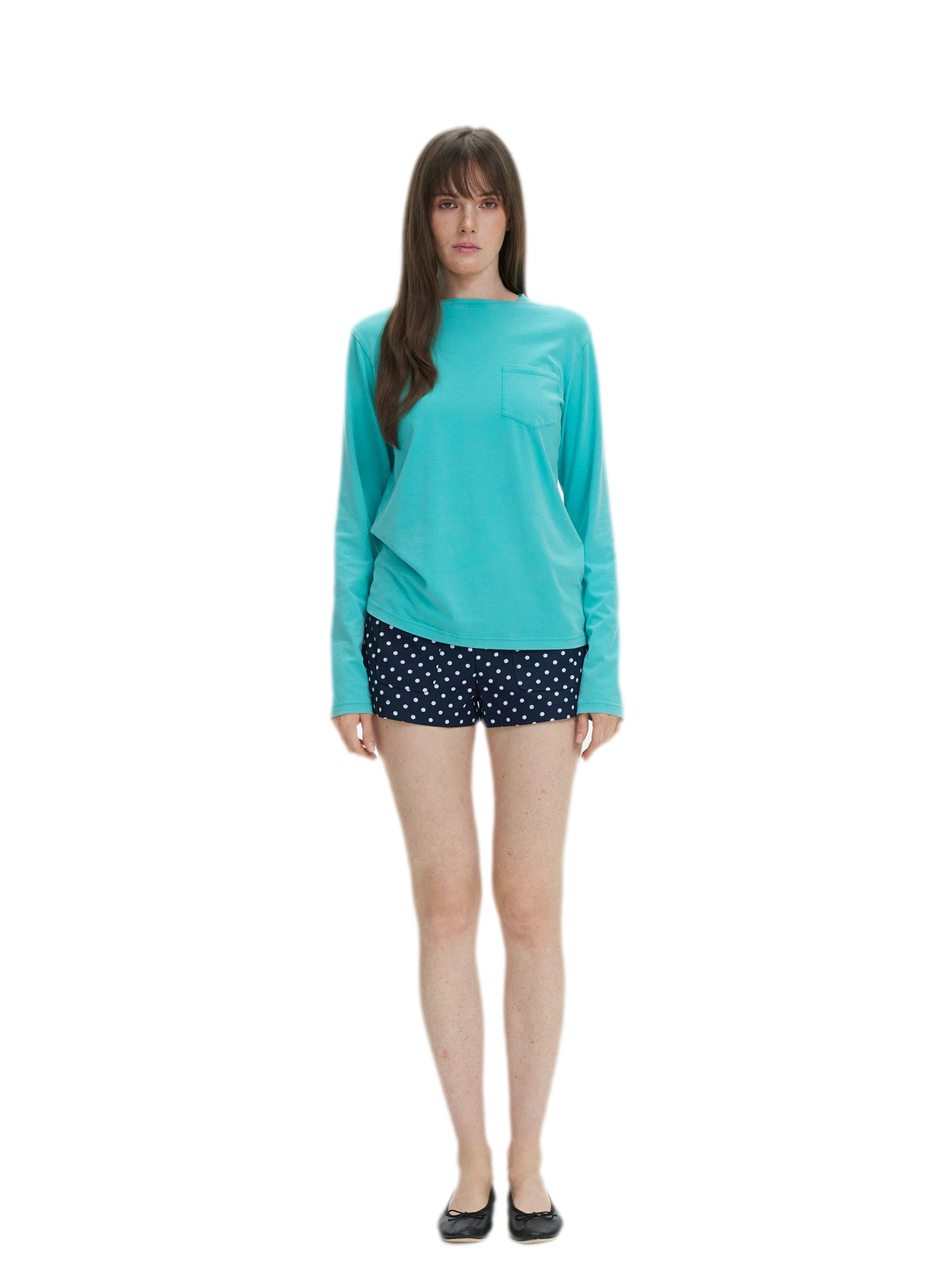 Pocket Detail Long-Sleeve T-Shirt