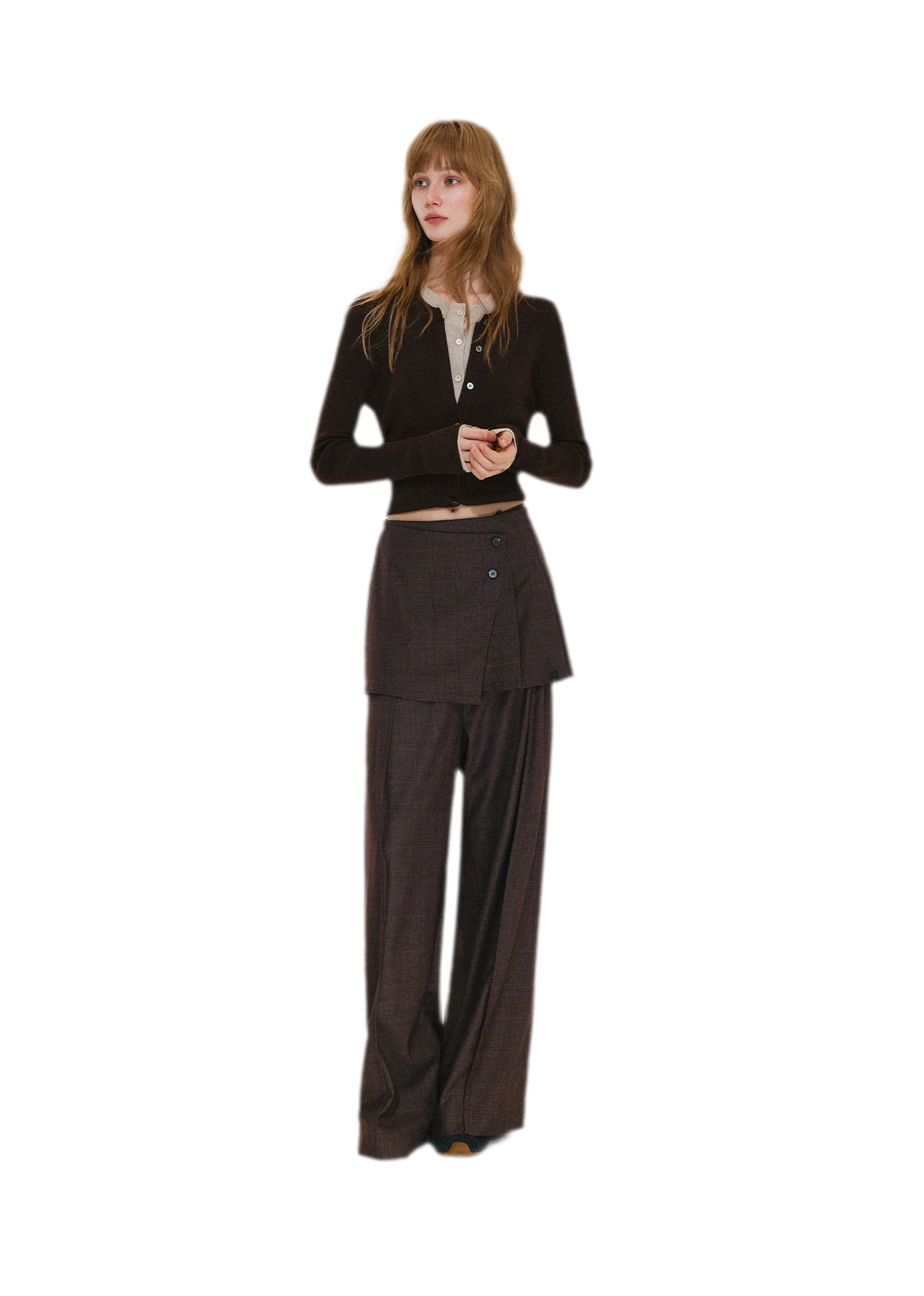 Fine Knit Contrast Cardigan