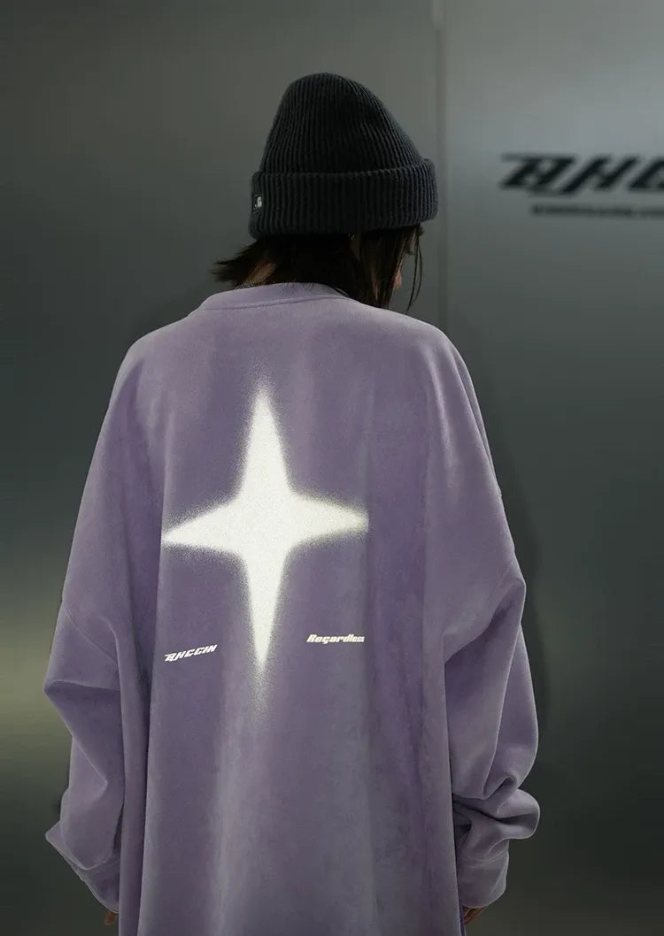 Eco Suede Oversized Sweatshirt